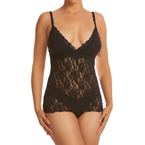 padded cami zwart