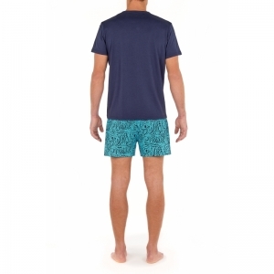heliopolis turquoise print
