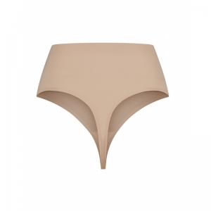 Invisible mid waist beige