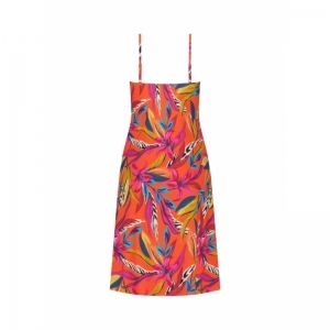 bora bora oranje print