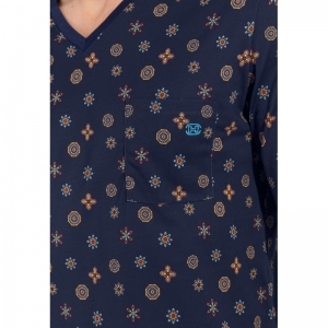 mandala Navy print