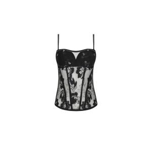 cuir sexy couture noir argent