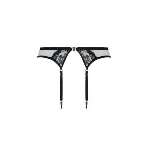 cuir sexy couture noir argent