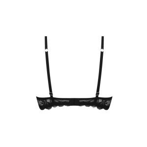 cuir sexy couture noir argent