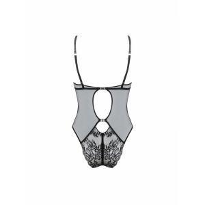 cuir sexy couture noir argent